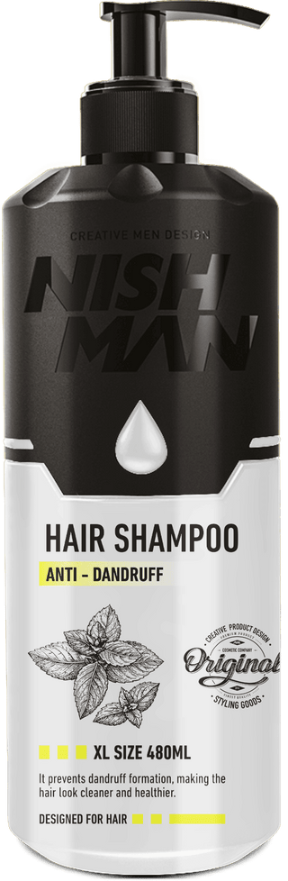 Nishman Hair Shampoo Anti Dandruff 480ml