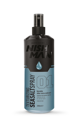 NISHMAN SEA SALT SPRAY 01 (KERATIN ALOE VERA EXTRACT) 200ML