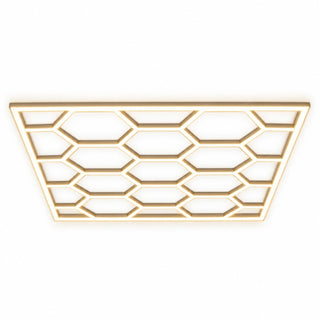 ACOS Paris Barber Hexagon LED Ceiling Light 720W isolated on a white background