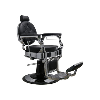 Barber Chair Royal Black/Silver