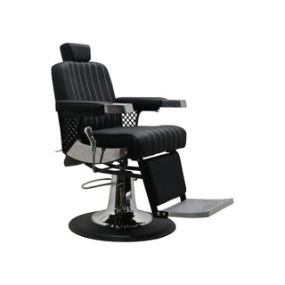 Barber Chair Premium - Black/Chrome