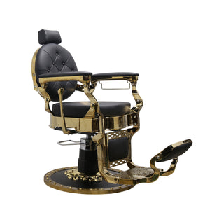 Barber Chair Royal Black/Gold