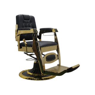 Barber Chair Premium - Black/Gold