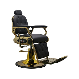 Barber Chair Retro - Black/Gold