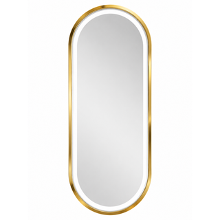Antalya 07 LED Barber Mirror Gold – Acos Paris