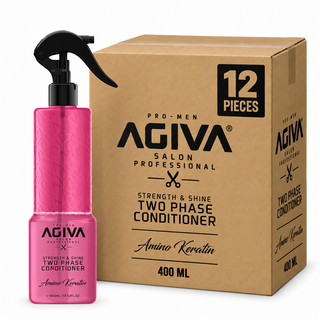 AGIVA Two Phase Conditioner Amino Keratin 400 ml – Karton mit 12 Stück