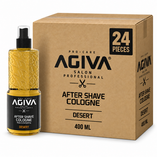 AGIVA After Shave Eau de Cologne Desert 400 ml – Karton mit 24 Stück