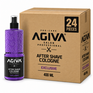 AGIVA After Shave Eau de Cologne Exclusive 400 ml – Karton mit 24 Stück