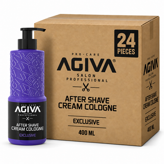 AGIVA After Shave Cream Cologne Exclusive 400 ml – Karton mit 24 Stück