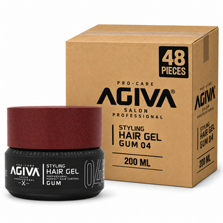 AGIVA Styling Hair Gel Gum 200 ml – Karton mit 48 Stück