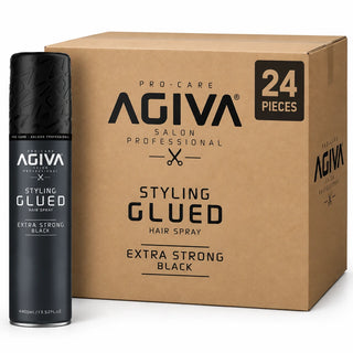 Agiva Hair Styling Spray Extra Strong Black Glued 400ML carton 24 pieces