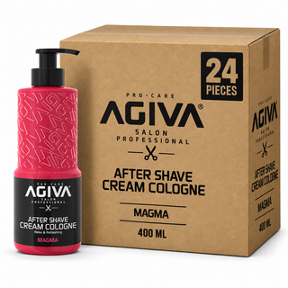 AGIVA Magma After Shave Cream Cologne 400 ml – Karton mit 24 Stück