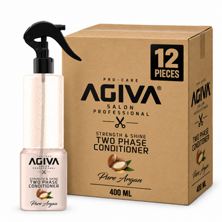 AGIVA Two Phase Conditioner Pure Argan 400 ml – Karton mit 12 Stück