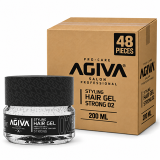 AGIVA Styling Hair Gel Strong 200 ml – Karton mit 48 Stück