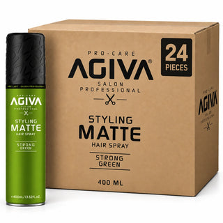 Agiva Hair Styling Spray Matte Green 400ML carton 24 pieces