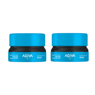 Agiva Hair Styling Cream Brilliantine - Shiny - Set of 2