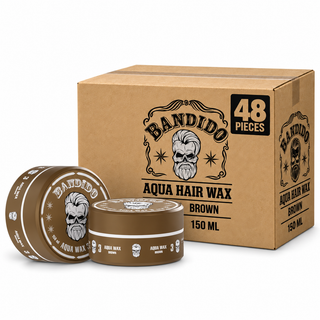 Bandido Aqua Hair Wax Brown 150 ml – Karton mit 48 Stück