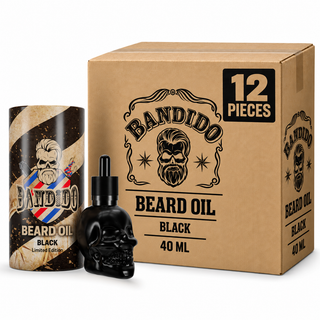 Bandido Beard Oil Black 40 ml – Karton mit 12 Stück