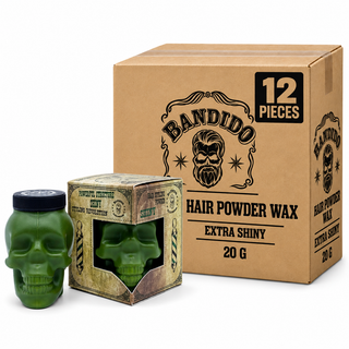 Bandido Hair Powder Wax Extra Shiny 20 g – Karton mit 12 Stück