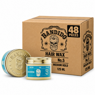 Bandido Hair Wax Nr. 5 Medium Hold 125 ml – Karton mit 48 Stück
