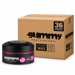 Gummy Styling Wax Gloss Extra Hold – Karton mit 36 Stück