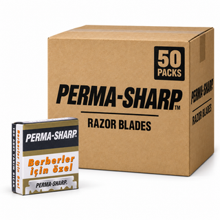 Perma-Sharp Rasierklingen – Karton mit 50 Packungen