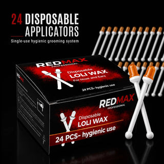 RedMax Loli Wax box with 24 disposable applicators