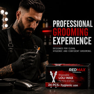 RedMax Loli Wax in a professional barber setting