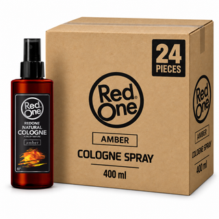 RedOne AMBER Cologne Spray 400 ml – Karton mit 24 Stück