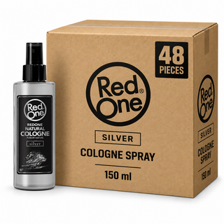 RedOne SILVER Cologne Spray 150 ml – Karton mit 48 Stück