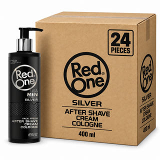 RedOne SILVER AFTER SHAVE CREAM COLOGNE 400 ml – Karton mit 24 Stück