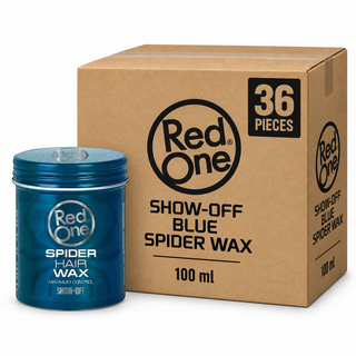 RedOne SHOW-OFF BLUE SPIDER WAX 100 ml – Karton mit 36 Stück