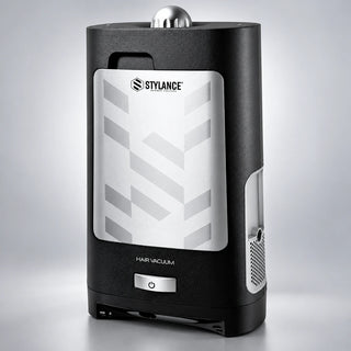 Stylance Hair Vacuum 1400W Black and Silver Edition studio detail view